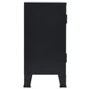vidaXL Aparador de metal de estilo industrial 120x35x70 cm negro