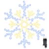 vidaXL Copos de nieve navide&ntilde;os C&aacute;lido 56 x 49 x 0.7 cm PVC