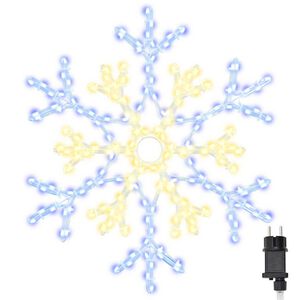 vidaXL Copos de nieve navide&ntilde;os C&aacute;lido 56 x 49 x 0.7 cm PVC