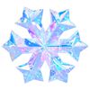 vidaXL Copo de nieve LED iridiscente prism&aacute;tico Multicolor