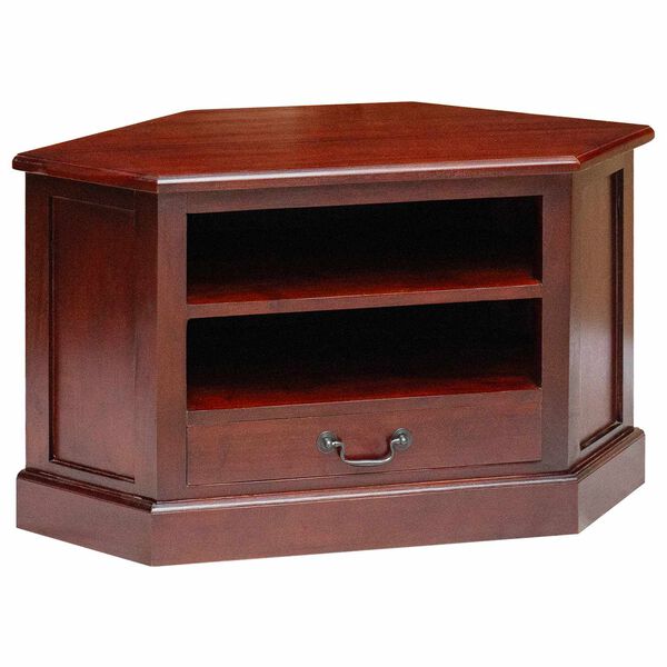 vidaXL MuebledeTVdeesquina con caj&oacute;n Marr&oacute;n 79 x 40 x 46 cm