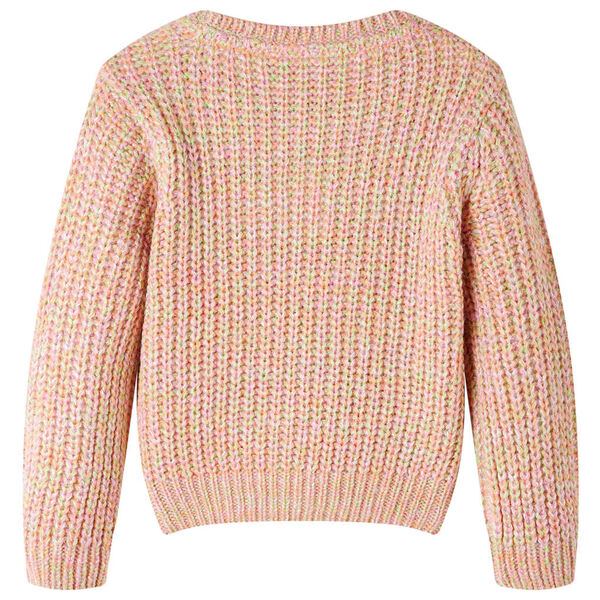 Jersey de punto infantil rosa suave 140