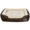vidaXL Cama para perros marrón y beige XXL