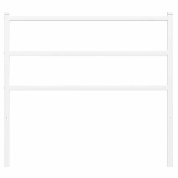 vidaXL Cabecero de repuesto de metal blanco 107 cm