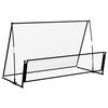 vidaXL Porter&iacute;a de f&uacute;tbol con reboteador 2 en 1 acero 202x104x120 cm