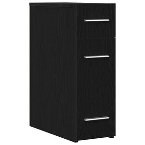 vidaXL Gabinete de Botica Roble Negro 20 x 45,5 x 60 cm