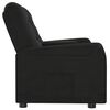 vidaXL Sillón de masaje reclinable 2 plazas con portavasos negro