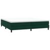 vidaXL Cama box spring con colch&oacute;n terciopelo verde oscuro 200x210 cm