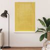 vidaXL Estor enrollable con cortinas Amarillo 120 x 160 cm Bamb&uacute;
