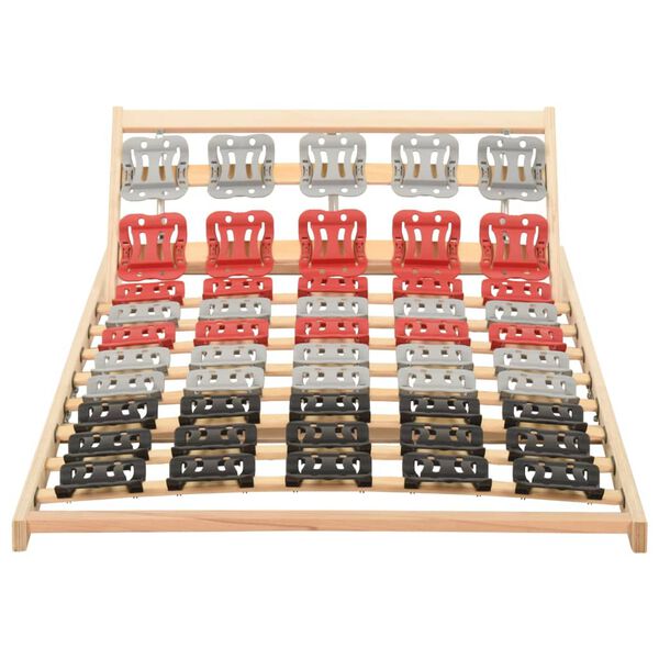 vidaXL Estructura de cama con 12 listones cabecero ajustable 100x200cm