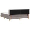 vidaXL Cama tipo Box Spring con colch&oacute;n Taup&eacute; 200 x 180 cm Poli&eacute;ster