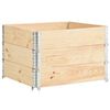 vidaXL Collar de caja de pal&eacute;s 3 uds madera maciza de pino 100x100 cm