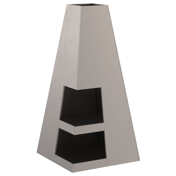 vidaXL Hoguera Marrón 50 x 50 x 100 cm Acero