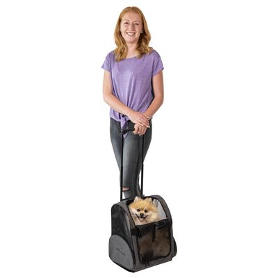 Jack and Vanilla Trolley para mascotas Travel gris/negro 40x26x40 cm