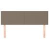 vidaXL Cabeceros 2 unidades tela gris taupe 72x5x78/88 cm