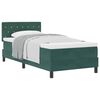 vidaXL Cama tipo Box Spring Verde oscuro 90 x 190 cm Terciopelo