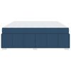 vidaXL Estructura de cama con colch&oacute;n Azul 200 x 200 cm tela