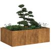 vidaXL Jardinera oxidada 120x80x40 cm acero corten