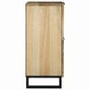 vidaXL Aparador Marr&oacute;n 60 x 33 x 75 cm madera maciza de mango
