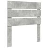 vidaXL Estructura de cama con caj&oacute;n Gris Concreto y Plata 70 x 190 cm