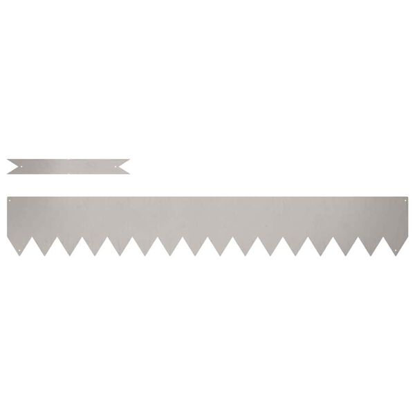 vidaXL Borde de Césped 50 pcs Marrón 100 x 0.05 x 20 cm