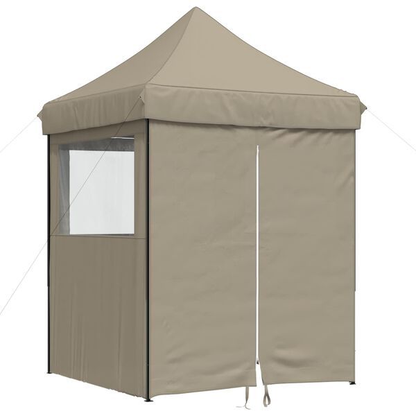 vidaXL Carpa de Fiesta Taup&eacute; 200 x 200 x 306 cm Tela Oxford