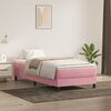 vidaXL Cama box spring sin colch&oacute;n terciopelo rosa 100x210 cm