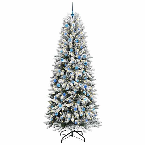 vidaXL &Aacute;rbol de Navidad artificial 240 cm PVC y Pl&aacute;stico y Acero y PE