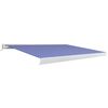 vidaXL Toldo de carrete motorizado azul y blanco 450x300 cm