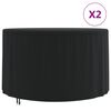 vidaXL Cubiertas muebles jard&iacute;n 2 uds tela Oxford 420D &Oslash; 128x71 cm