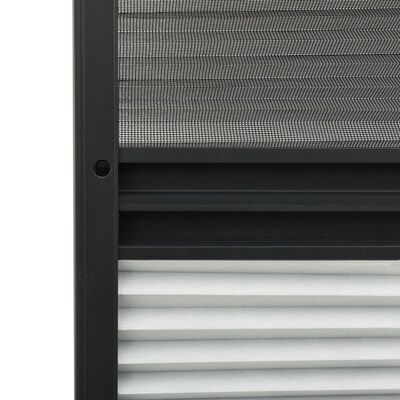 vidaXL Mosquitera plisada para ventanas aluminio con sombra 80x120 cm