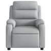 vidaXL Sill&oacute;n reclinable de masaje el&eacute;ctrico tela gris claro