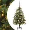vidaXL &Aacute;rbol de Navidad artificial con ramas plegables y conos 150 cm