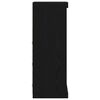 vidaXL Aparador LED Roble Negro 41 x 37 x 100 cm Madera de ingenier&iacute;a