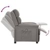 vidaXL Sill&oacute;n reclinable el&eacute;ctrico tela gris claro
