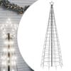 vidaXL Árbol de Navidad LED con estacas 570 LEDs blanco frío 300 cm