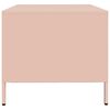 vidaXL Mesa de centro acero laminado en frío rosa 101,5x50x43,5 cm