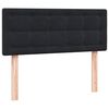 vidaXL Cama box spring con colch&oacute;n terciopelo negro 120x210 cm