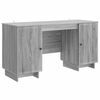 vidaXL Escritorio Sonoma gris Madera de ingenier&iacute;a 142,5 x 50 x 75 cm