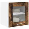 vidaXL Mueble colgante con puerta Roble ahumado 40 x 31 x 40 cm