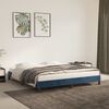 vidaXL Estructura de cama sin colch&oacute;n terciopelo azul oscuro 180x200cm