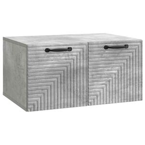 vidaXL Mueble para TV de pared Gris Hormig&oacute;n 59,5 x 41 x 30 cm
