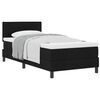 vidaXL Cama tipo Box Spring con colch&oacute;n Negro 80 x 200 cm tela