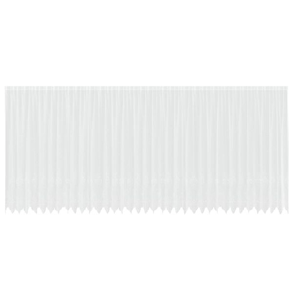 vidaXL Cortina de Encaje con cortinas Floral 220 x 900 cm Poli&eacute;ster