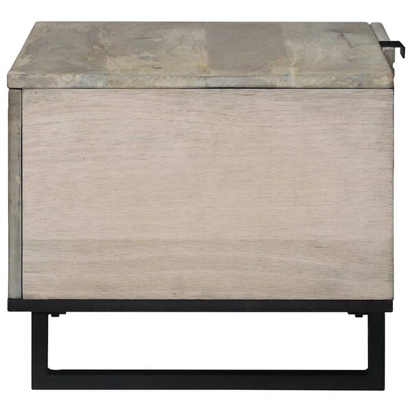 vidaXL Mesa de Caf&eacute; Beige y Negro 80 x 50 x 40 cm