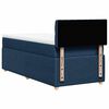 vidaXL Cama box spring con colch&oacute;n tela azul 100x200 cm