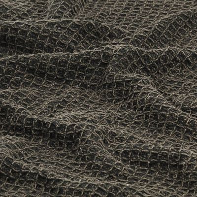 vidaXL Manta de algodón gris antracita/marrón 125x150 cm