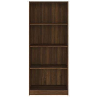 vidaXL Estantería 4 niveles madera color marrón roble 60x24x142 cm