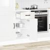 vidaXL Mueble bajo cocina Kalmar madera ingenier&iacute;a blanca alto brillo