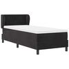vidaXL Cama tipo Box Spring con colch&oacute;n Negro 80 x 200 cm Terciopelo